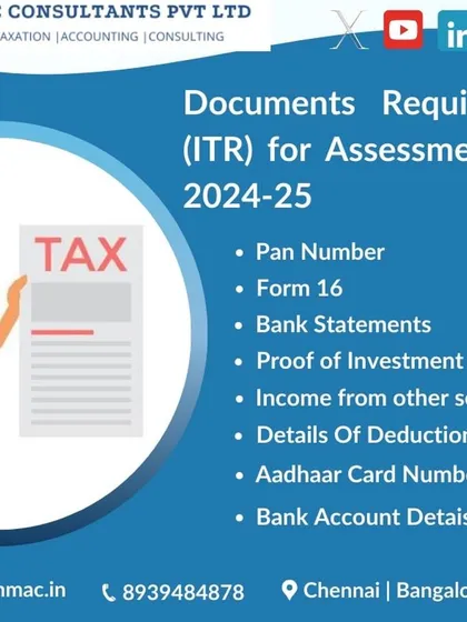 To file your income tax return for Assessment Year 2024-25, you'll need these key documents. This checklist includes your PAN, Form 16, bank statements, and proof of investments to ensure a smooth filing process.