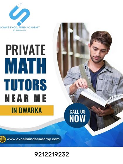 If you're searching for private Math tutors in Dwarka, look no further. We offer one-on-one sessions that focus on concept clarity and building exam confidence for students.