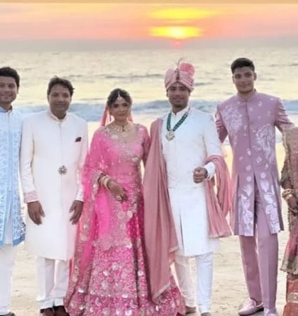 A beautiful family portrait from a destination wedding in Goa. It's a privilege to be a part of these special moments and celebrations.