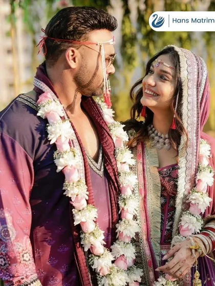 A loving glance between a newly married couple. These are the successful connections that drive my work and commitment to genuine matchmaking.