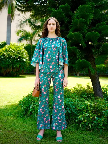 For this outdoor summer campaign, I created a fresh, vibrant look that feels both aspirational and wearable. My creative direction focused on using natural light and lush backgrounds to complement the floral prints of the collection.