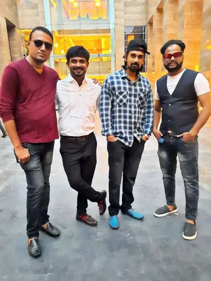 Another candid moment with the boys. Our bond as a band is what makes our performances so connected and energetic.