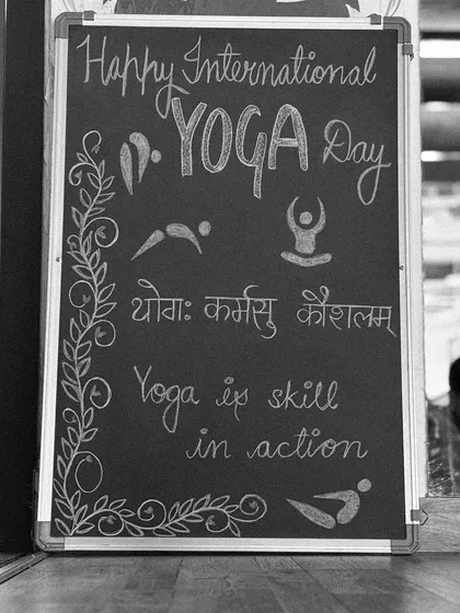 "Yogaḥ-karmasu-kauśalam" or "Yoga is skill in action." This principle guides everything I do. It reminds us that the skills we learn on the mat help us navigate life with more grace and strength.