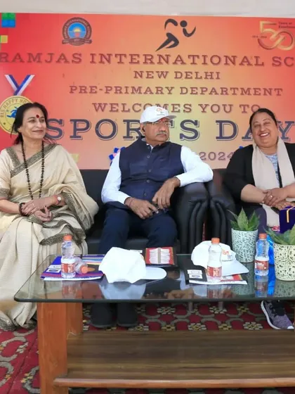 It was an honor to be the Guest of Honour at the Ramjas International School Sports Day. Sharing the stage with esteemed guests, we celebrated the spirit of sportsmanship and competition among young students.