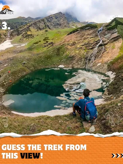 Trek Quiz: Guess the trek from this view! This iconic green lake is a popular spot.