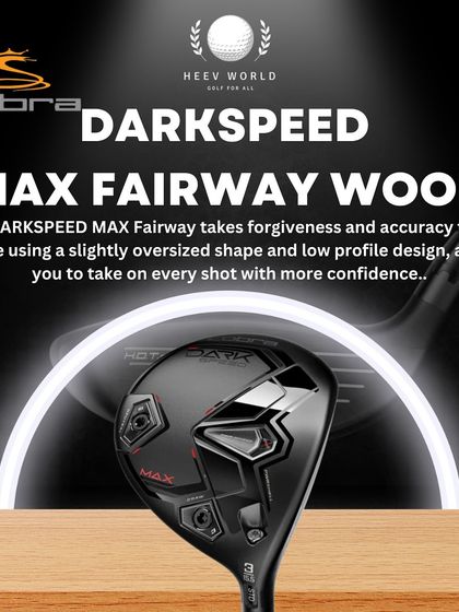 The Darkspeed MAX Fairway Wood takes forgiveness and accuracy to the extreme with a slightly oversized shape.