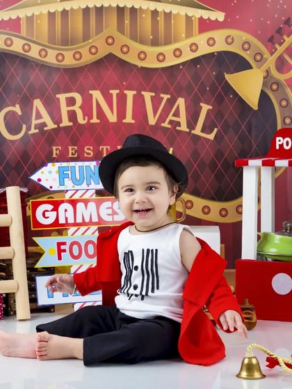 Another fun shot from the carnival theme, with bright signs and a popcorn machine to complete the scene.