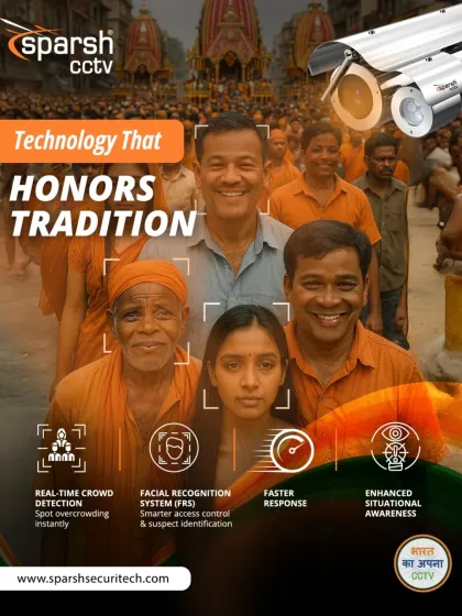 My technology honors tradition by ensuring safety during large-scale events like the Rath Yatra. I use real-time crowd detection and a Facial Recognition System (FRS) for smarter access control and enhanced situational awareness, protecting millions of devotees.