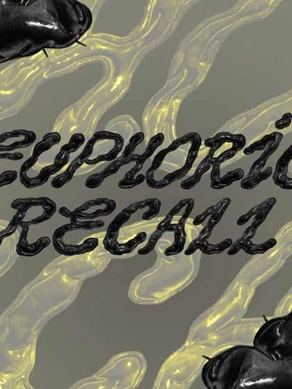 An animated version of my 'Euphoric Recall' hand-lettering project. The oily, morphing letterforms shift and move, set to music by the band Braids.