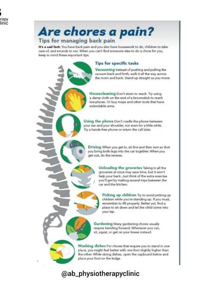 Even daily chores can cause back pain if done incorrectly. This guide offers practical tips for tasks like vacuuming, washing dishes, and unloading groceries to protect your spine from strain.
