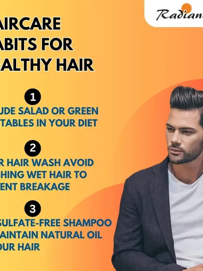 Simple daily habits can make a difference in your hair's health. I advise my patients to include green vegetables in their diet for essential nutrients, avoid brushing hair when it's wet and most fragile, and use gentle, sulfate-free shampoos to avoid stripping the scalp of its natural oils.