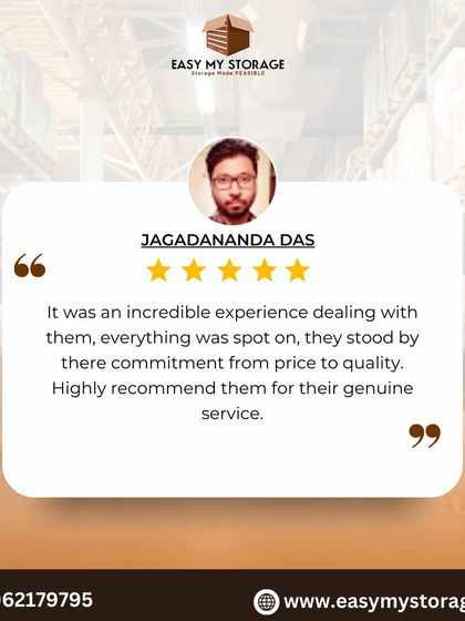 Jagadananda Das left an incredible 5-star review, recommending us for our genuine service. He highlights our commitment to quality and price, stating that everything was spot on.