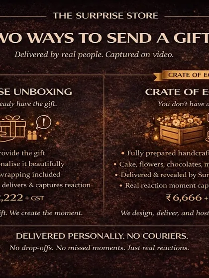Here are the two main ways I make magic happen. Whether you have a gift already or need me to create one from scratch, I turn the delivery into an unforgettable emotional experience.