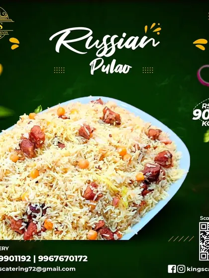 Indulge in the flavours of my Russian Pulao, a delightful twist on a classic dish. The fragrant rice is infused with aromatic spices and tender meats.