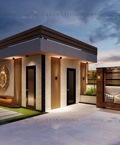 Another view from our Punjabi Bagh design, showing the relationship between different architectural elements and seating areas, ensuring a cohesive and functional layout.