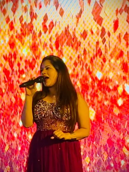 An evening to remember. The fiery LED background perfectly matched the energy of the night.