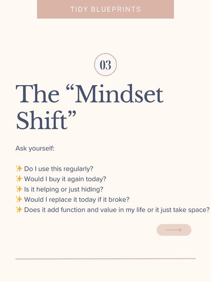 To break the cycle of hoarding, a mindset shift is needed. This guide provides key questions to ask yourself, like "Do I use this regularly?" and "Would I buy it again today?" to help you declutter with purpose.