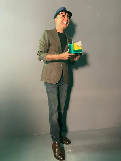 Our principal architect, Puran Kumar, accepting an award. We are honored to be recognized for our work and contributions to the field of architecture and design.