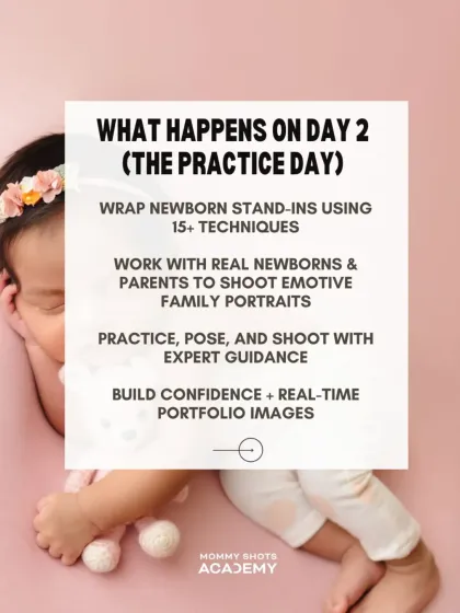 A graphic detailing what happens on Day 2 of the bootcamp, focusing on hands-on practice.