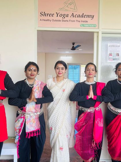 A lovely photo from our Women's Day celebration, featuring the talented students who performed a beautiful dance.