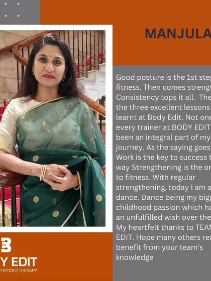 We are incredibly proud of our members' journeys. Manjula's story highlights how our focus on strengthening and posture correction helped her rediscover her childhood passion for dance.