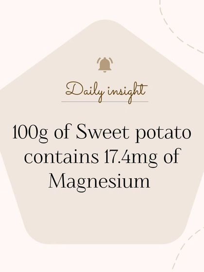 Sweet potatoes are a great source of magnesium, a mineral known for reducing stress and anxiety by helping to lower cortisol levels. A great food to start your day calm.