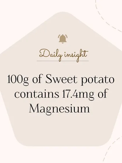Sweet potatoes are a great source of magnesium, a mineral known for reducing stress and anxiety by helping to lower cortisol levels. A great food to start your day calm.