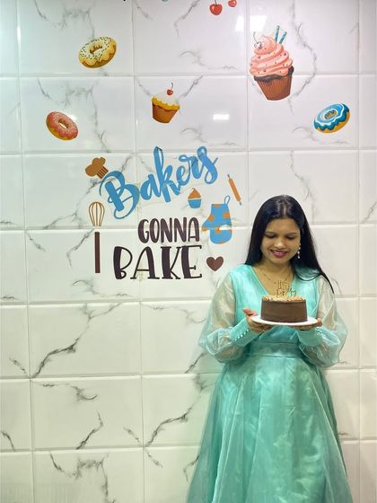 A new chapter begins. This is me in my baking space, ready to work smarter, build myself stronger, and embrace positive energy.