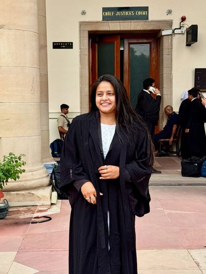 A candid moment outside the Chief Justice's Court at the Supreme Court. This is the place where we place our hope that justice will be served for all, including animals.