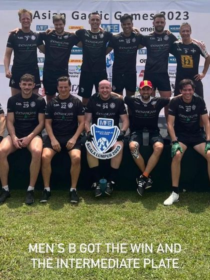 The Thailand GAA team, including our ACL recovery client, celebrating their tournament win at the Asian Gaelic Games. It is an honor to help athletes get back to their teams and contribute to their success.