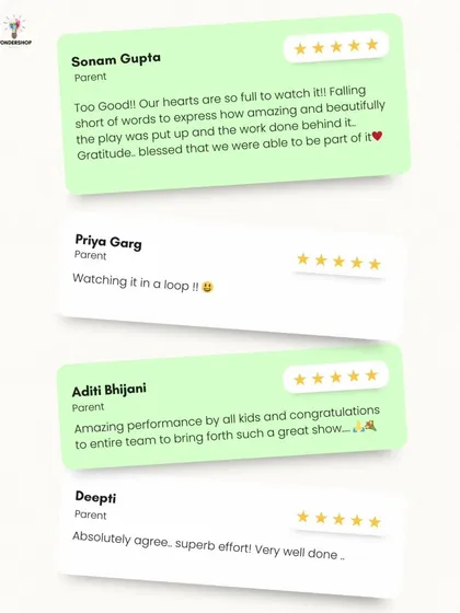 "Our hearts are so full to watch it!" This collection of parent reviews captures the emotional impact of the Ram-Leela performance. Knowing that the show created such joy and was a blessed experience for families is everything to me.