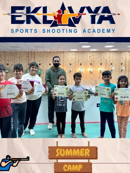 Celebrating the successful completion of our 2024 Summer Camp's first batch. Our camps are designed for kids aged 8 and up, providing a comprehensive introduction to shooting that also builds mental fortitude and discipline.