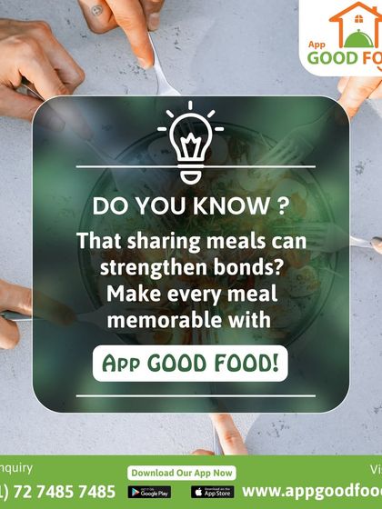 Did you know that sharing meals can strengthen bonds? Make every meal memorable with our food, perfect for sharing with loved ones.