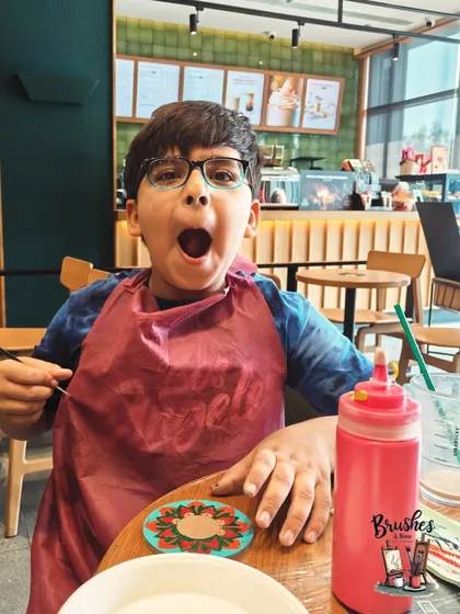 "Why are you not doing the painting workshop?" This little artist, Shaurya, called me himself to ask when the next workshop was. Their enthusiasm is my biggest motivation.