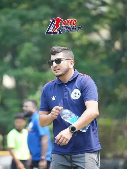 Our U-15 team achieved the Runners-Up position in the YFC Season 2024. This image of Coach Shadab reflects the pride and determination of the entire team.