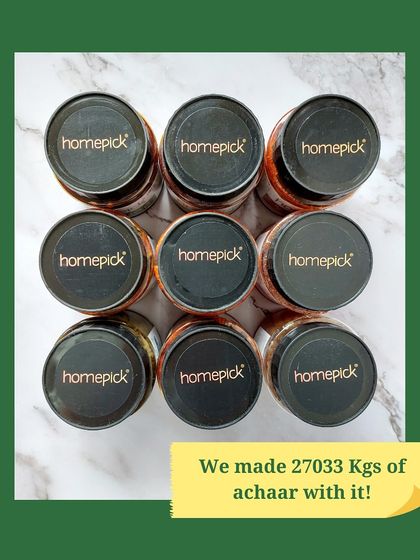 This year, we turned 14,087 kgs of raw mangoes into 27,033 kgs of delicious achaar. We've stocked up so you can enjoy the taste of summer all year long.