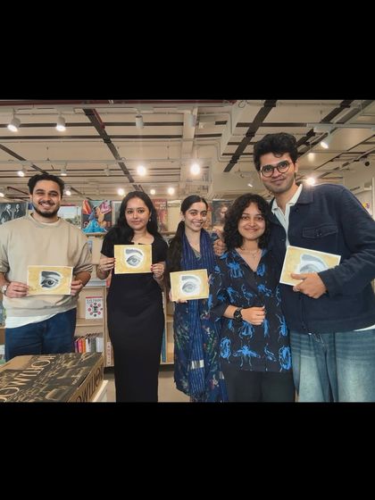A group photo from my very first eye sketching workshop. Everyone did such an amazing job!