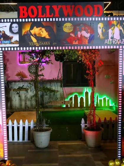 Looking for something completely unique? I love bringing creative themes to life, like this spectacular Bollywood-themed bachelorette party. From the film-strip entrance arch to the quirky posters, every detail was customized to create a fun, dramatic, and truly memorable event.