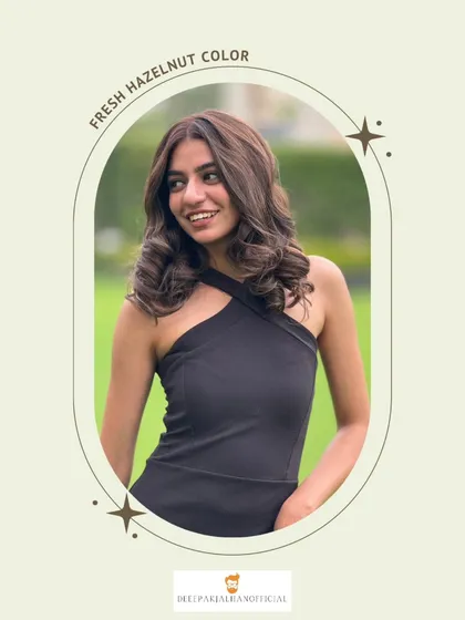 Fall in love with your locks again with this fresh hazelnut color, designed to give you a radiant and confident glow.