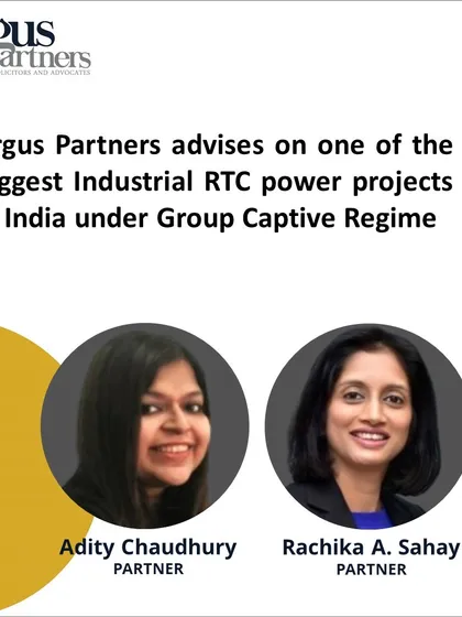 I advised Tata Steel on its 26% equity investment in one of India's largest industrial round-the-clock (RTC) hybrid renewable power projects. This deal, structured under the Group Captive Regime, is a key part of Tata Steel's strategy to achieve its net-zero target by 2045 and shows my experience in green energy project investments.