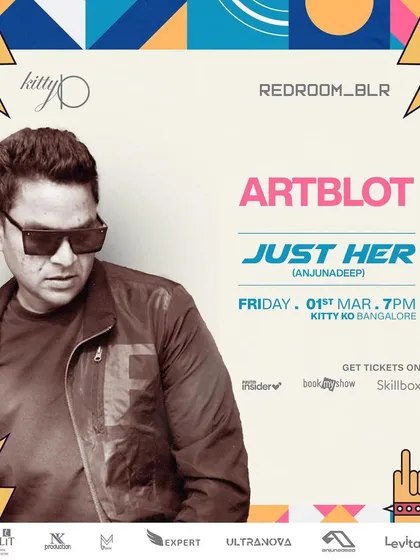My flyer for a night with Anjunadeep star Just Her. I played two sets this night, ensuring the energy was perfect from start to finish.