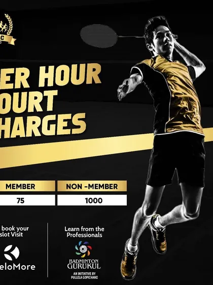 We offer flexible access to our professional badminton courts with per-hour charges for members and non-members. This allows everyone to experience our top-tier facilities and coaching.