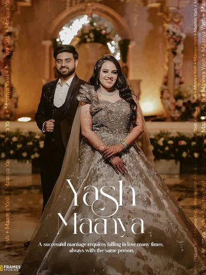 Seeing my clients shine on their special day is the best part of my job. Here's a happy couple at their reception. The groom is wearing a custom-tailored dark three-piece suit with subtle embroidery on the jacket, perfectly complementing the bride's gown.