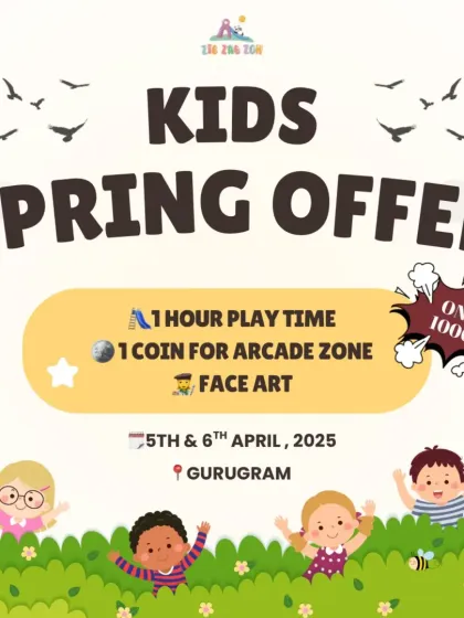 Our Kids Spring Offer was the perfect way to bloom into the new season, with playtime, an arcade coin, and face art.