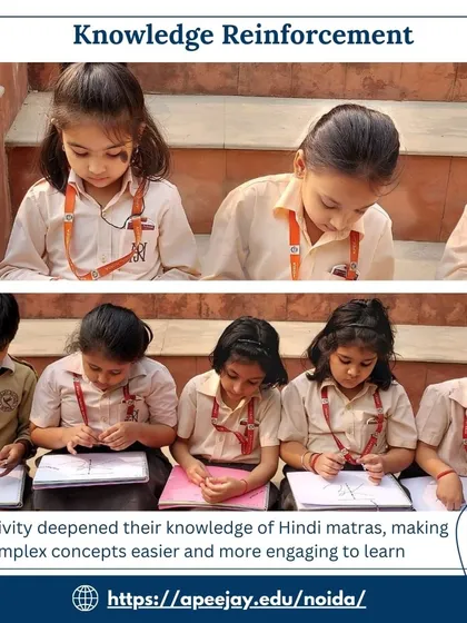 This activity deepened our students' knowledge of Hindi matras. The focused, hands-on work made a complex concept more engaging and easier to learn, building a strong foundation in the language.