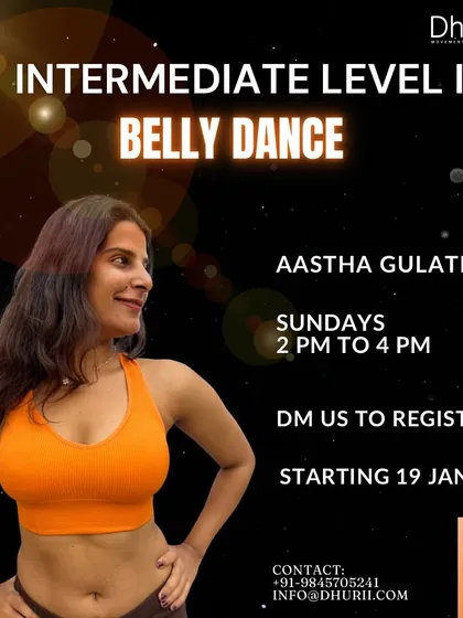 Announcing our Intermediate Level 2 belly dance batch. This class will cover new isolations, shimmies, layering, and choreography.