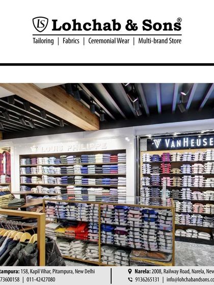 As a multi-brand store, we bring you the best names in fashion. This interior view shows our dedicated sections for leading brands like Louis Philippe and Van Heusen, with walls of neatly organized formal and casual shirts.