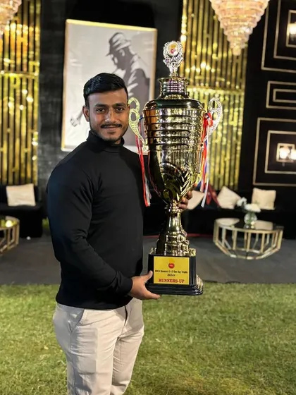 Another shot with the U-15 runners-up trophy. Proud of the team's performance and their fighting spirit.