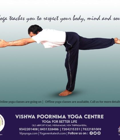 Yoga teaches you to respect your body, mind, and soul. This image shows me demonstrating Virabhadrasana III (Warrior III pose), a posture that builds balance, focus, and strength, reflecting the core principles we teach at our center.