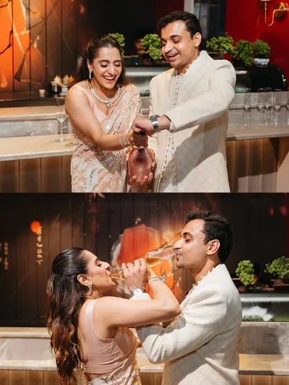 It's the little celebrations that mark the big beginning. From the pop of champagne to the shared laughter, we capture the genuine, candid joy of your roka ceremony, freezing these happy memories in time.